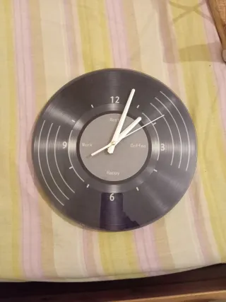 Reloj de pared vinilo