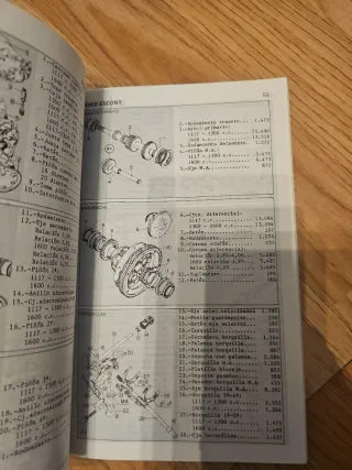 Manual Taller despiece Ford Fiesta Escort 1983