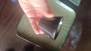 Juego de copas y bandeja de cristal