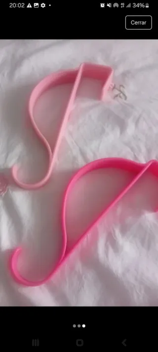 Colgadores de puerta rosas (2 unidades)