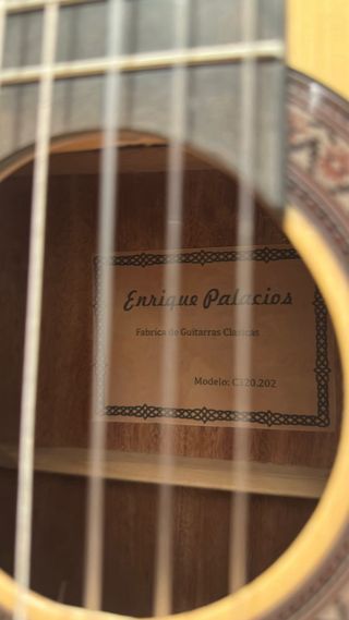 Guitarra Clásica Madera Natural Enrique Palacios