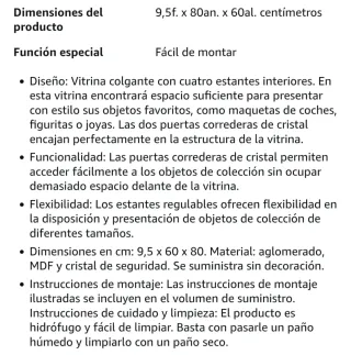 Vitrina expositora blanca