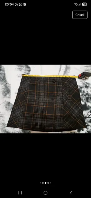 Stradivarius gonna quadri vita alta