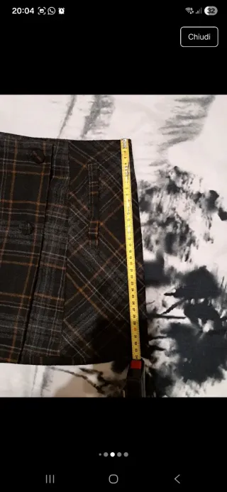 Stradivarius gonna quadri vita alta