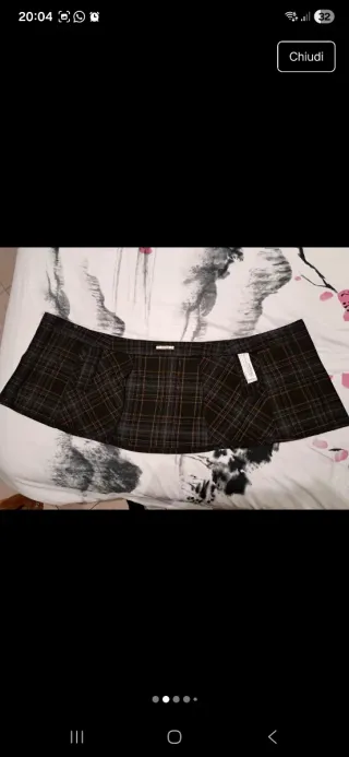 Stradivarius gonna quadri vita alta