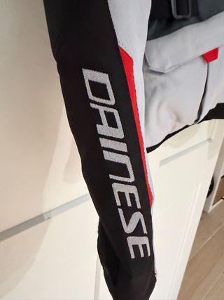 Chaqueta Moto Dainese Gris/Negra/Roja