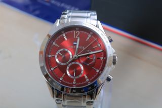 Reloj Tommy Hilfiger Mujer Rojo/Plata