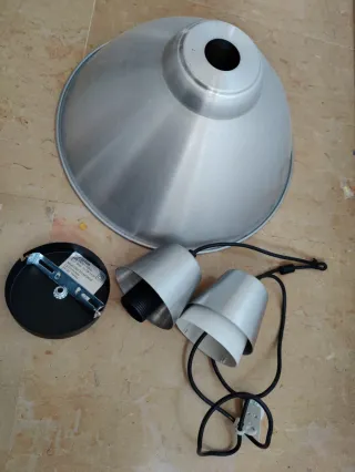 Lámpara de techo metálica colgante