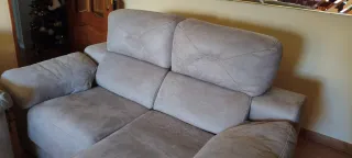 Sofá gris extensible