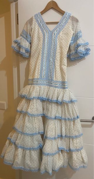 Traje Flamenca Niña Volantes talla 10/12 años