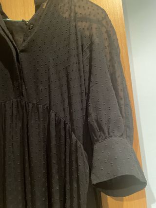 Vestido largo semitransparente Zara