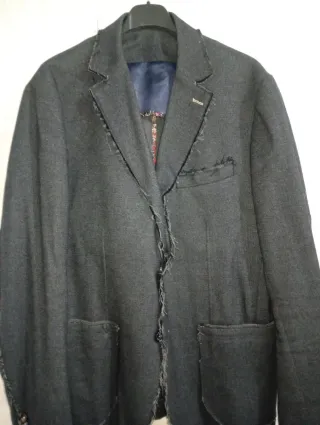 Americana gris hombre