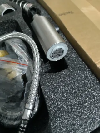 Grifo de cocina latón cromado