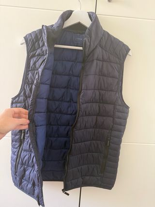 Chaleco acolchado azul hombre talla M