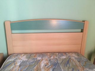 Dormitorio completo madera y tela