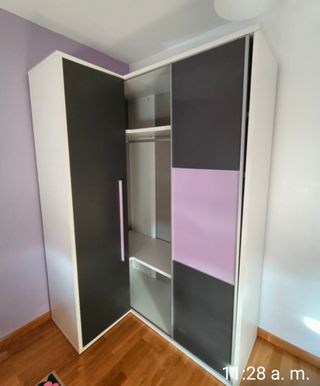 Armario juvenil rinconera