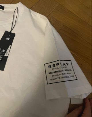 Camiseta Replay Blanca Talla M