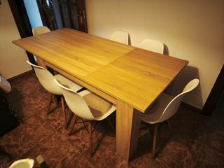 Mesa Comedor Extensible Madera