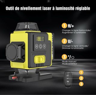 Nivel Láser 360° 4D 16 Líneas