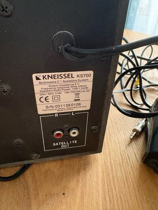 Altavoces 2.1 Kneissel Negro/Gris