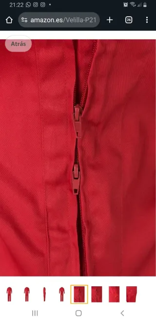 Mono de trabajo rojo / carnaval