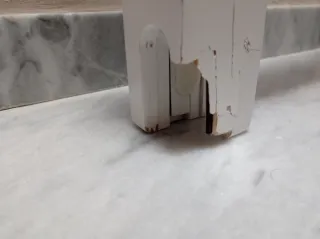 Barandilla de cama blanca