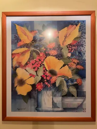 Quadro Bouquet di Fiori ad Acquerello