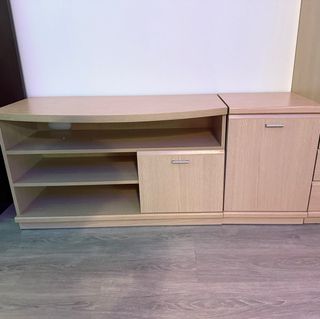 Mueble consola TV madera y metal