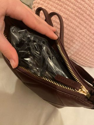 Bolso acolchado burdeos