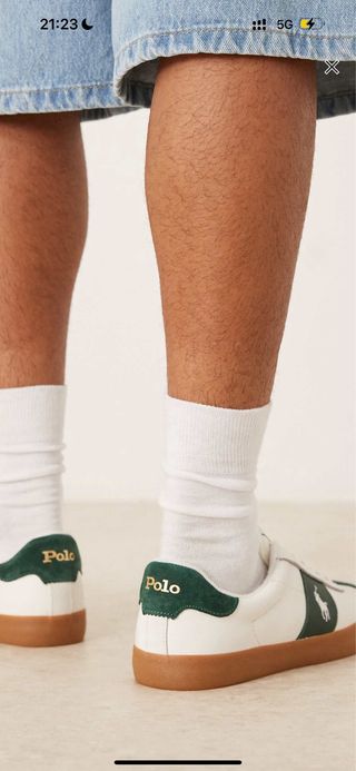 Zapatillas Polo Ralph Lauren Talla 42 verde blanco