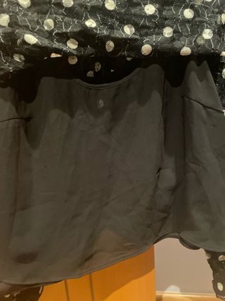 Blusa Zara manga larga lunares