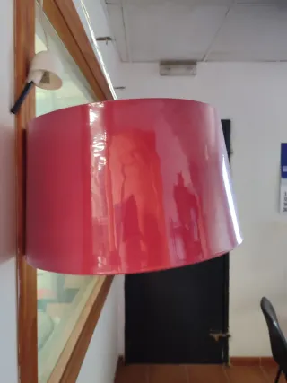 Lámpara de tela con estampado floral