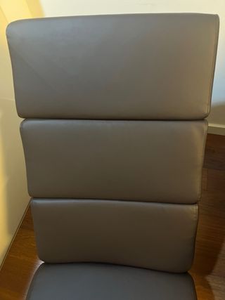 Sillón relax de piel marrón