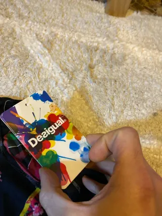 Vestido Desigual Negro Estampado Talla XL