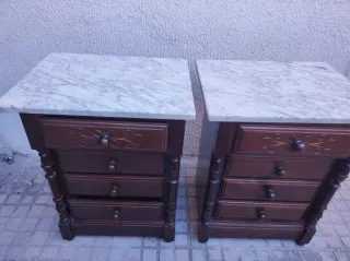 Dormitorio de pino macizo de 135cm como nuevo