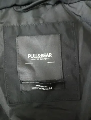 Abrigo Pull&Bear negro