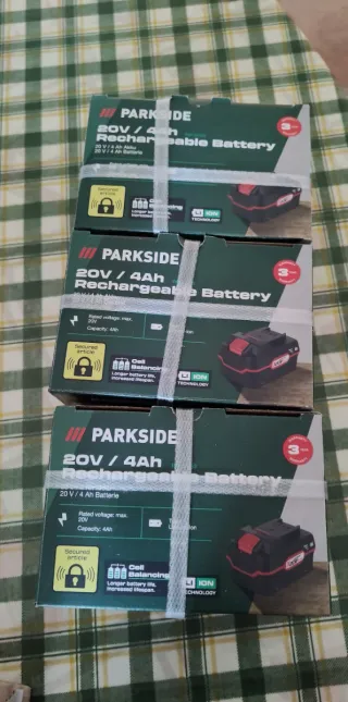 3 Batterie Parkside 4AH X20V TEAM