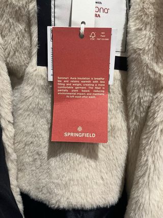Parka Springfield larga capucha pelo S