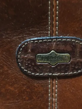 Borsa in pelle marrone