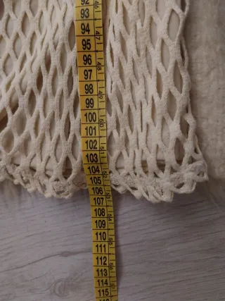 Abito Zara rete beige con profonde scollature