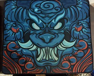 Alfombrilla Esports Tiger EBA azul y roja