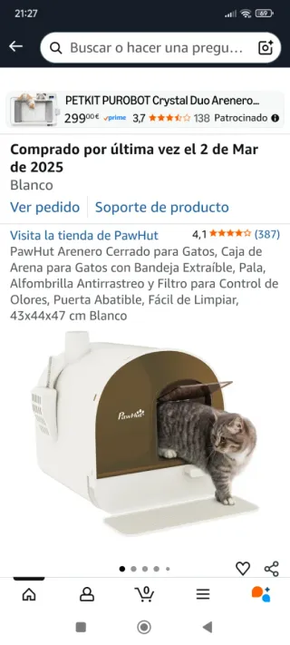 Box per Gatti PawHut in Ottime Condizioni