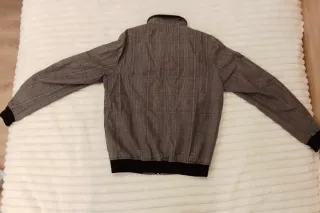 Chaqueta cuadros gris Talla L de hombre