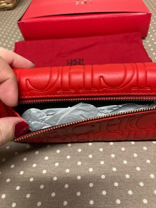 Cartera Carolina Herrera Roja Sin Estrenar
