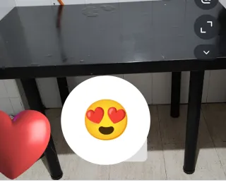 Mesa de cocina o auxiliar negra