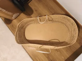 Capazo moisés mimbre con asas