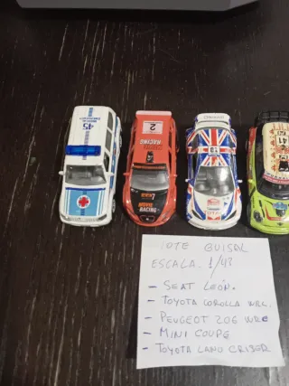 Lote 5 coches Guisval escala 1:43