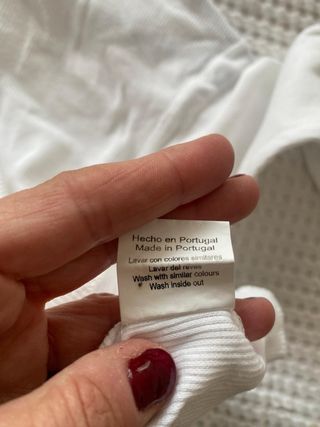 Jersey cuello alto blanco