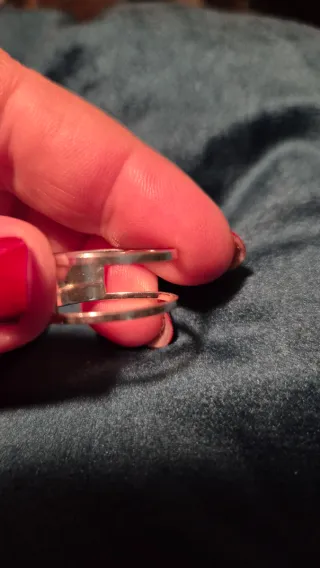 Anillo Plata Diseño Doble