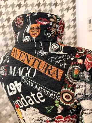 Chaqueta Desigual Talla M Estampado Multicolor